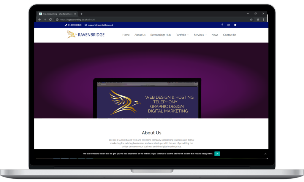 web design by ravenbridge ltd